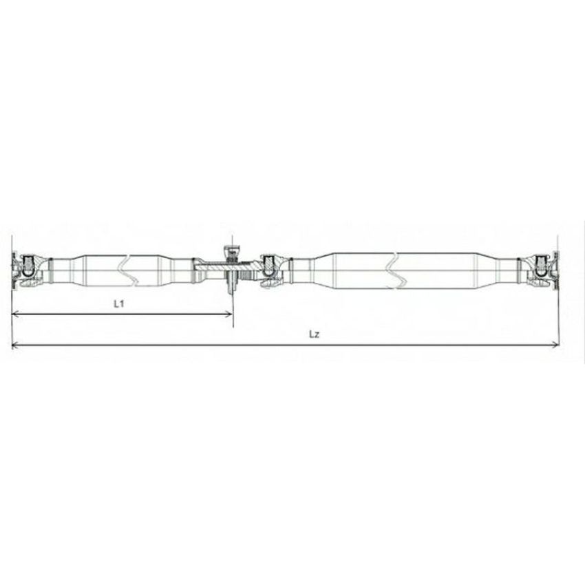 GKN/LOEBRO GKNP20042 Propshaft two piece