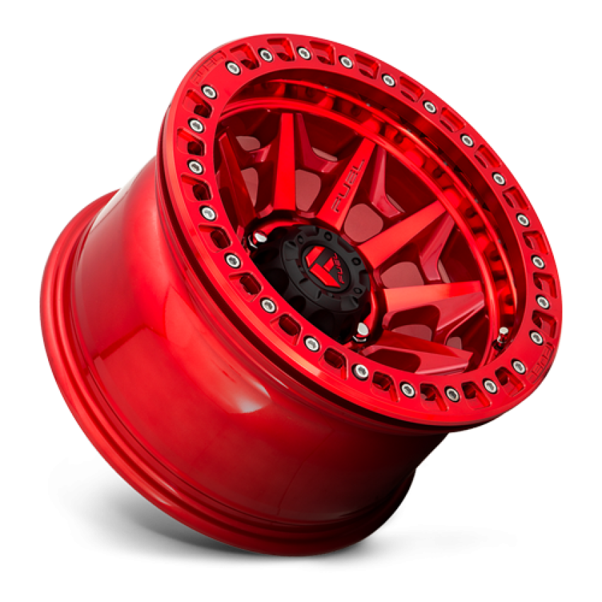 Aluminum Wheels 17X9 Covert Beadlock D113 5 On 150 Candy Red 110.1 Bore -15 Offset Multi Spoke Fuel Off Road Wheels
