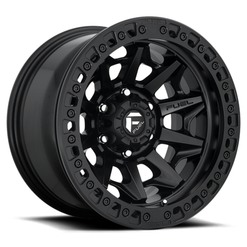 Aluminum Wheels 17X9 Covert Beadlock D114 5 On 127 Matte Black 71.5 Bore -15 Offset Multi Spoke Fuel Off Road Wheels