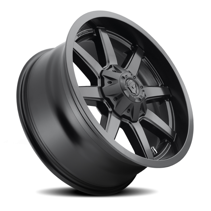 Aluminum Wheels 20X10 Maverick D436 8 On 165.1 Satin Black 125.1 Bore -18 Offset 8 Spoke Fuel Off Road Wheels