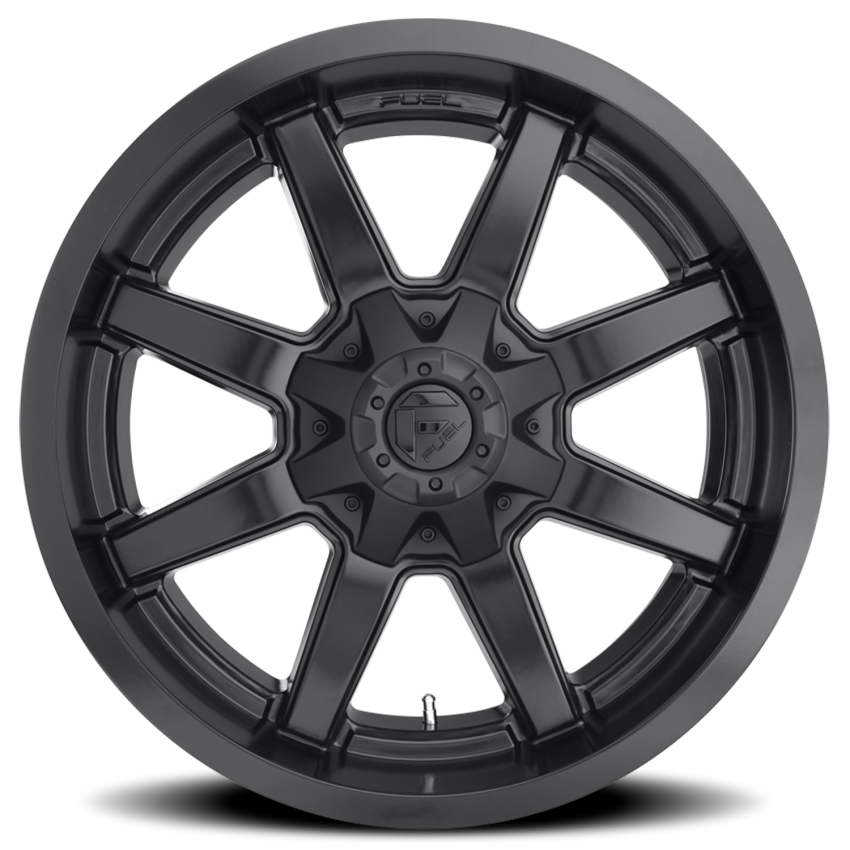 Aluminum Wheels 20X10 Maverick D436 8 On 165.1 Satin Black 125.1 Bore -18 Offset 8 Spoke Fuel Off Road Wheels