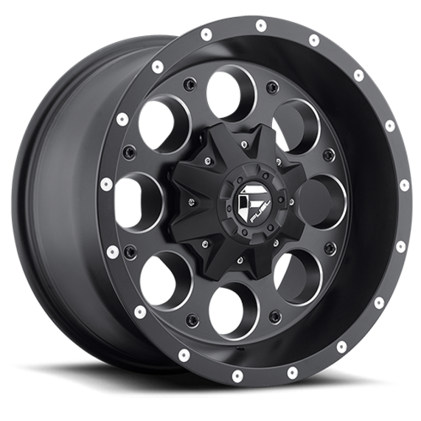 Aluminum Wheels 18X9 Revolver D525 5 On 114.3/5 On 127 Matte Black/Milled 78.1 Bore -12 Offset Fuel Off Road Wheels