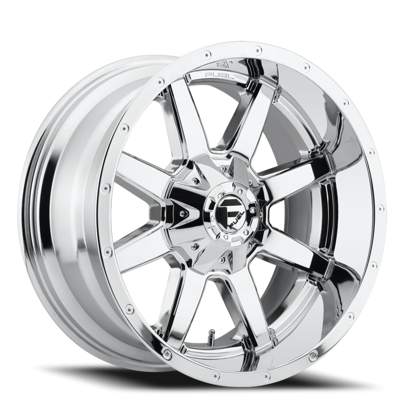 Aluminum Wheels 20X10 Maverick D536 8 On 165.1 Chrome 125.2 Bore -18 Offset Fuel Off Road Wheels
