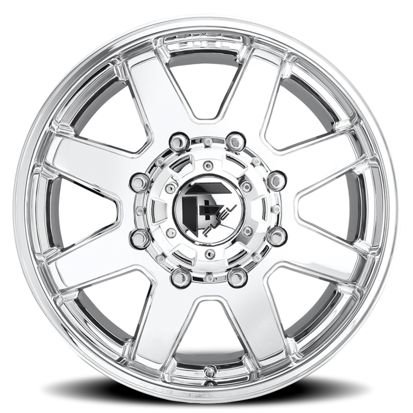 Dually Wheels 20X8.25 Maverick Dually D536 8 On 165.1 Chrome 121.5 Bore 122 Offset 7 Spoke Front Dually Fuel Off Road Wheels