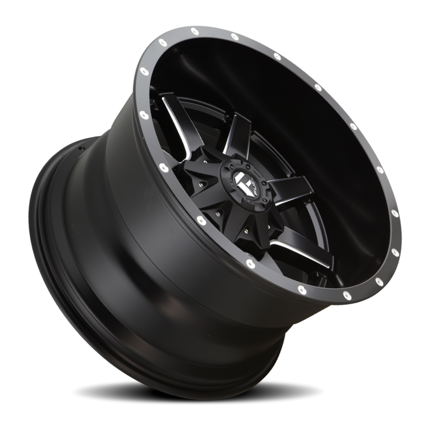 Aluminum Wheels 24X12 Maverick D538 8 On 165.1 Black Milled 125.2 Bore -44 Offset Fuel Off Road Wheels