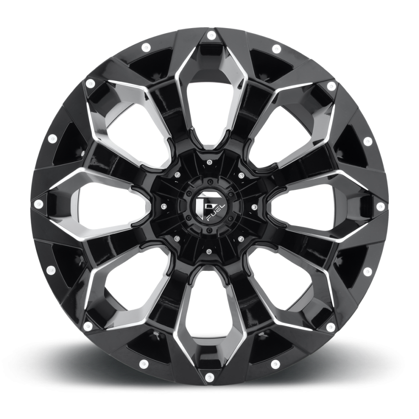 Aluminum Wheels 20X10 Assault D546 5 On 139.7/5 On 150 Matte Black Milled 110.3 Bore -18 Offset 8 Spoke Fuel Off Road Wheels