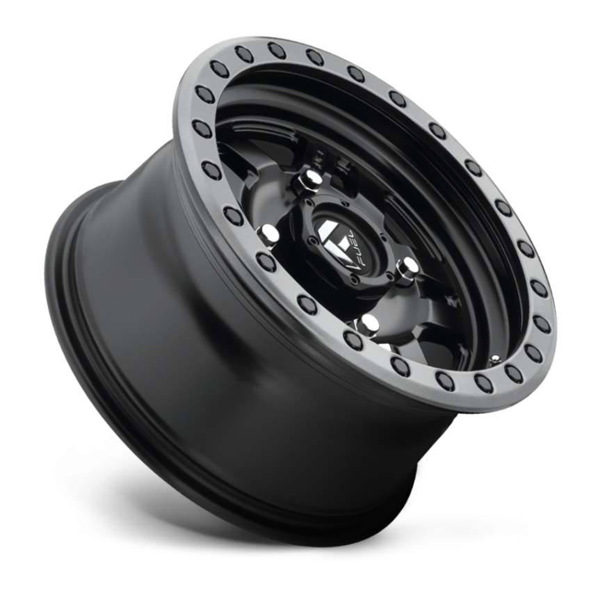 Aluminum Wheels 15X7 Anza UTV D557 4 On 156 Matte Black Beadlock 132 Bore 38 Offset 5 Spoke Fuel Off Road Wheels
