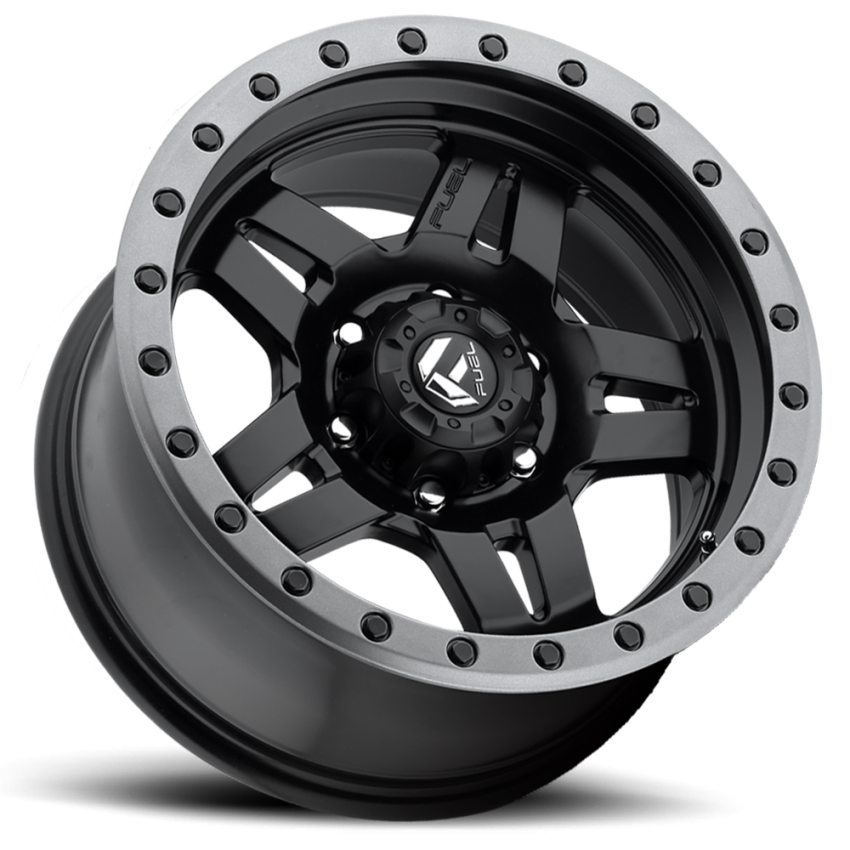 Aluminum Wheels 20X9 Anza D557 6 On 139.7 Matte Black 106.1 Bore 19 Offset 5 Spoke Fuel Off Road Wheels