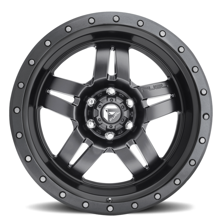 Aluminum Wheels 17X8.5 Anza D558 5 On 127 Matte Gunmetal Gray 78.1 Bore -6 Offset 5 Spoke Fuel Off Road Wheels