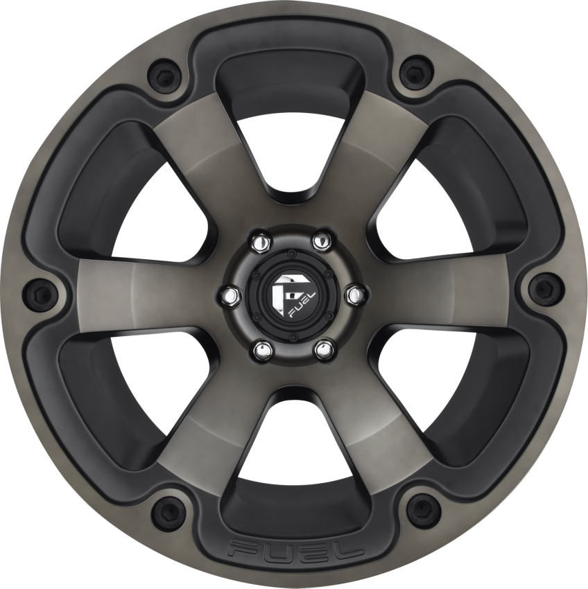 Aluminum Wheels 20X9 Beast D564 6 On 139.7 Matte Black/Machined Dark Tint 108 Bore 20 Offset 6 Spoke Fuel Off Road Wheels