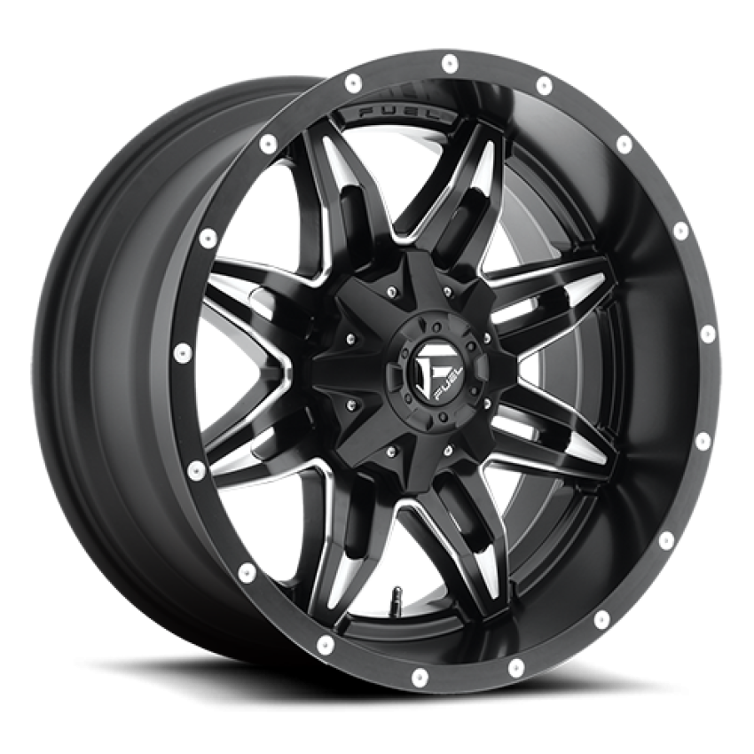 Aluminum Wheels 20X10 Lethal D567 5 On 139.7/5 On 150 Matte Black Milled 110.3 Bore -24 Offset Fuel Off Road Wheels