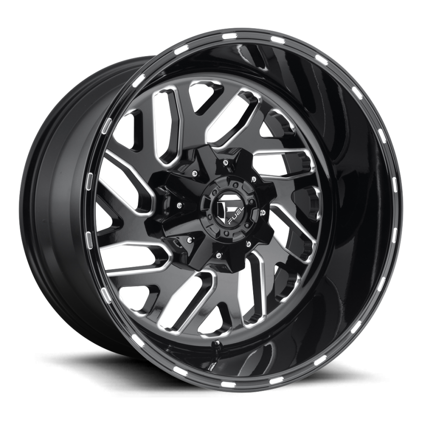 Aluminum Wheels 20X12 Triton D581 5 On 114.3/5 On 127 Gloss Black/Milled 78.1 Bore -43 Offset Mesh Spoke Fuel Off Road Wheels