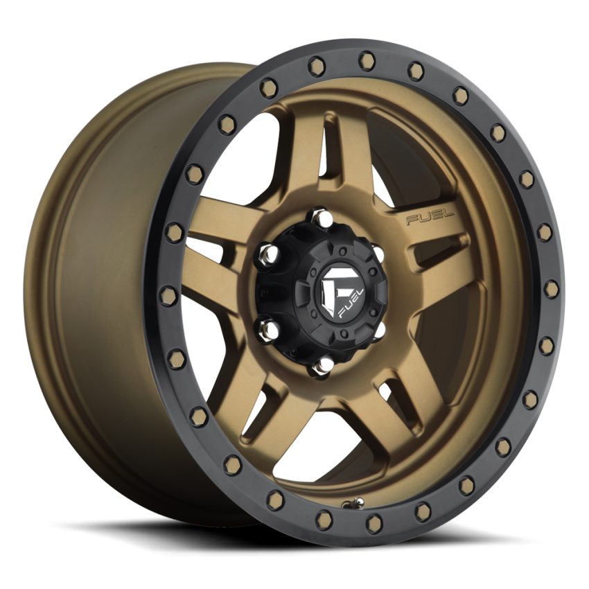 Aluminum Wheels 18X9 Anza D583 6 On 139.7 Bronze 108 Bore 1 Offset 5 Spoke Fuel Off Road Wheels