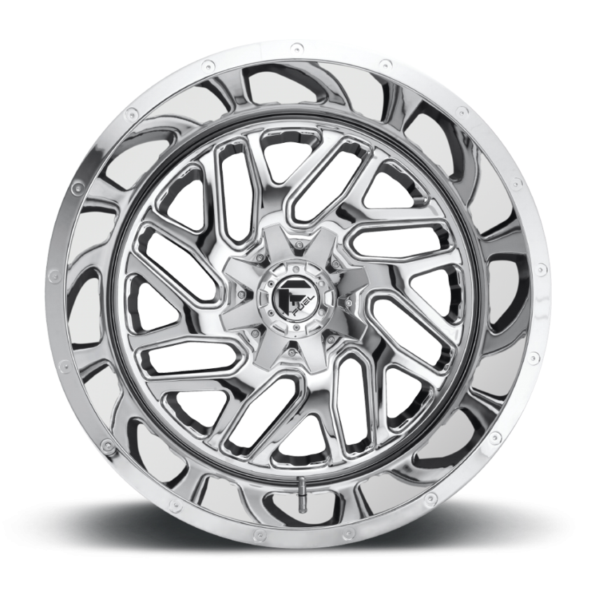 Aluminum Wheels 20X12 Triton D609 8 On 170 Chrome Plated 125.1 Bore -43 Offset Mesh Spoke Fuel Off Road Wheels