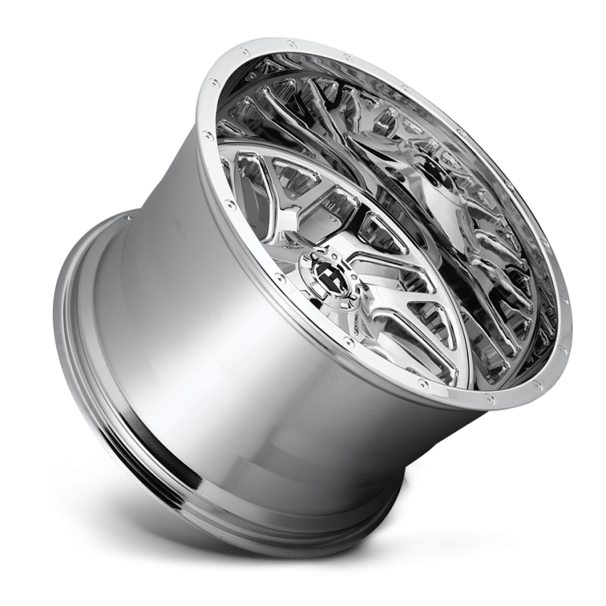 Aluminum Wheels 24X12 Triton D609 8 On 170 Chrome Plated 125.1 Bore -44 Offset Mesh Spoke Fuel Off Road Wheels