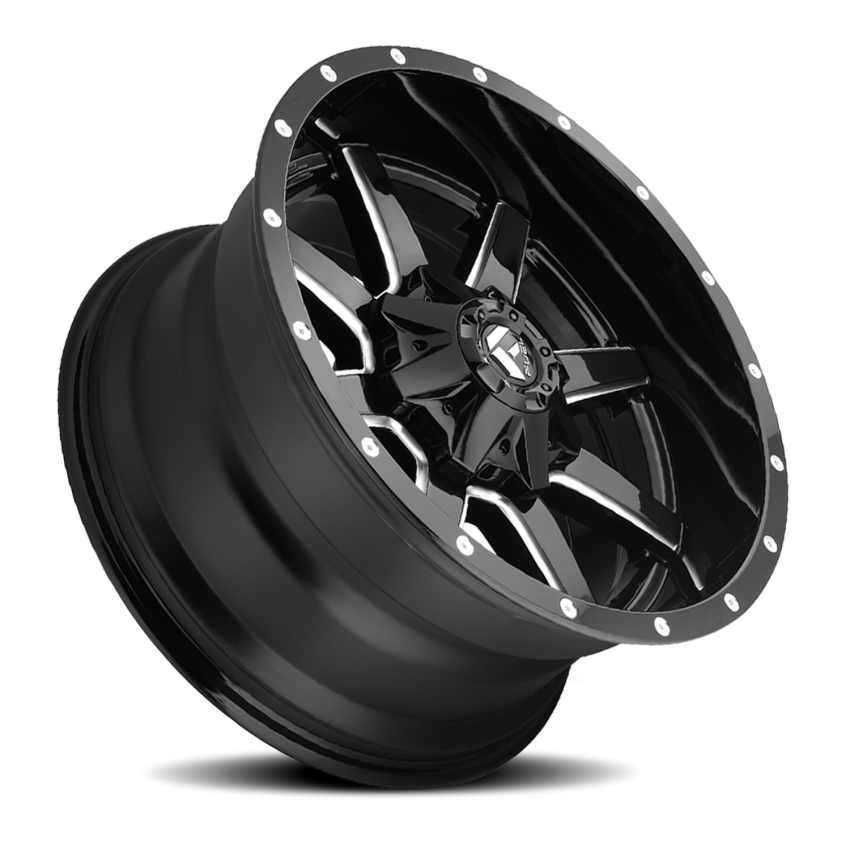 Aluminum Wheels 20X10 Maverick D610 8 On 165.1 Gloss Black Milled 125.2 Bore -18 Offset Fuel Off Road Wheels