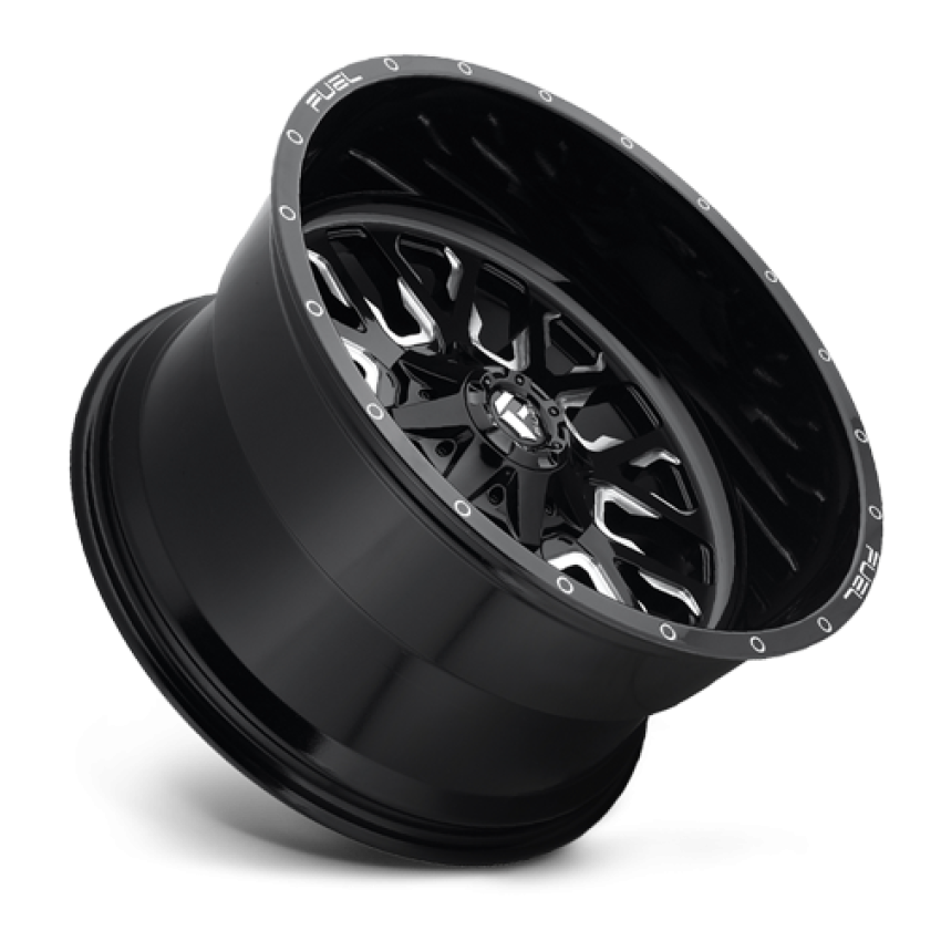 Aluminum Wheels 20X9 Stroke D611 8 On 180 Gloss Black Milled 124.3 Bore 20 Offset Fuel Off Road Wheels