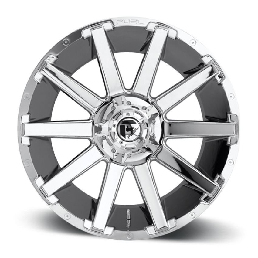 Aluminum Wheels 20X10 Contra D614 8 On 180 Chrome 124.3 Bore -18 Offset Multi Spoke Fuel Off Road Wheels