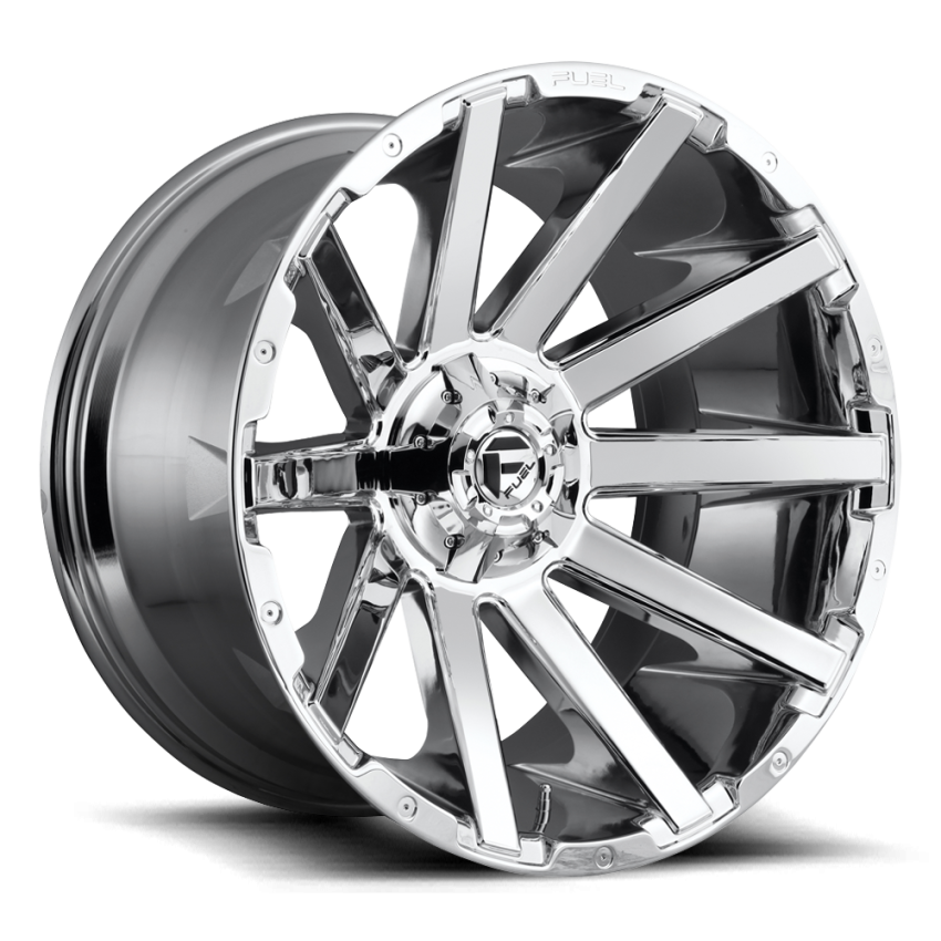 Aluminum Wheels 20X10 Contra D614 8 On 165.1 Chrome 125.2 Bore -18 Offset Multi Spoke Fuel Off Road Wheels