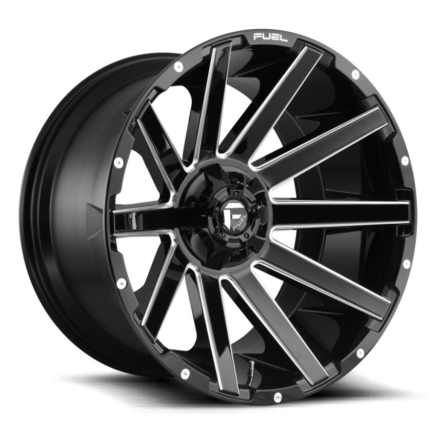 Aluminum Wheels 20X10 Contra D616 6 On 135/6 On 139.7 Matte Black Milled 106.1 Bore -19 Offset Multi Spoke Fuel Off Road Wheels