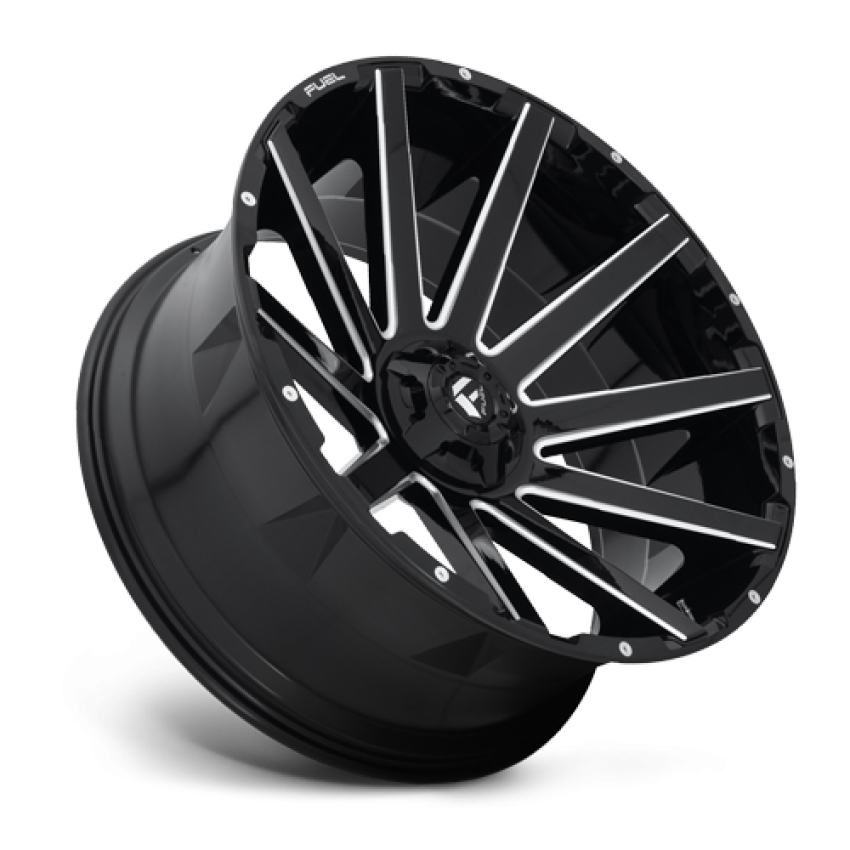 Aluminum Wheels 20X10 Contra D616 6 On 135/6 On 139.7 Matte Black Milled 106.1 Bore -19 Offset Multi Spoke Fuel Off Road Wheels