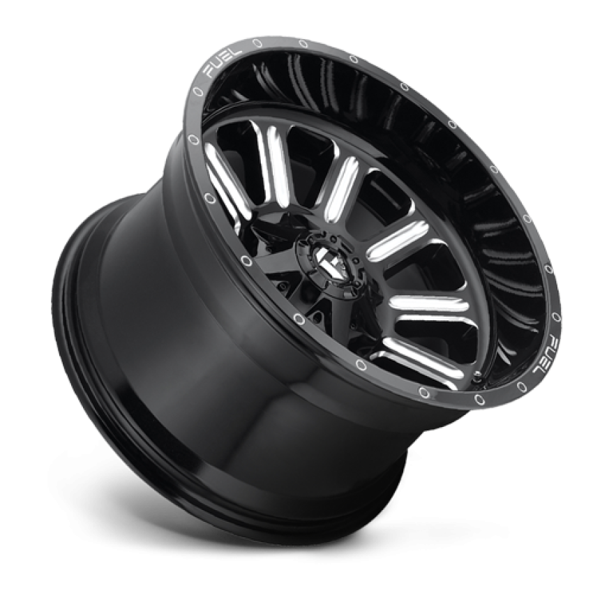 Aluminum Wheels 20X10 Hardline D620 5 On 139.7/5 On 150 Gloss Black/Milled 110.3 Bore -18 Offset Fuel Off Road Wheels