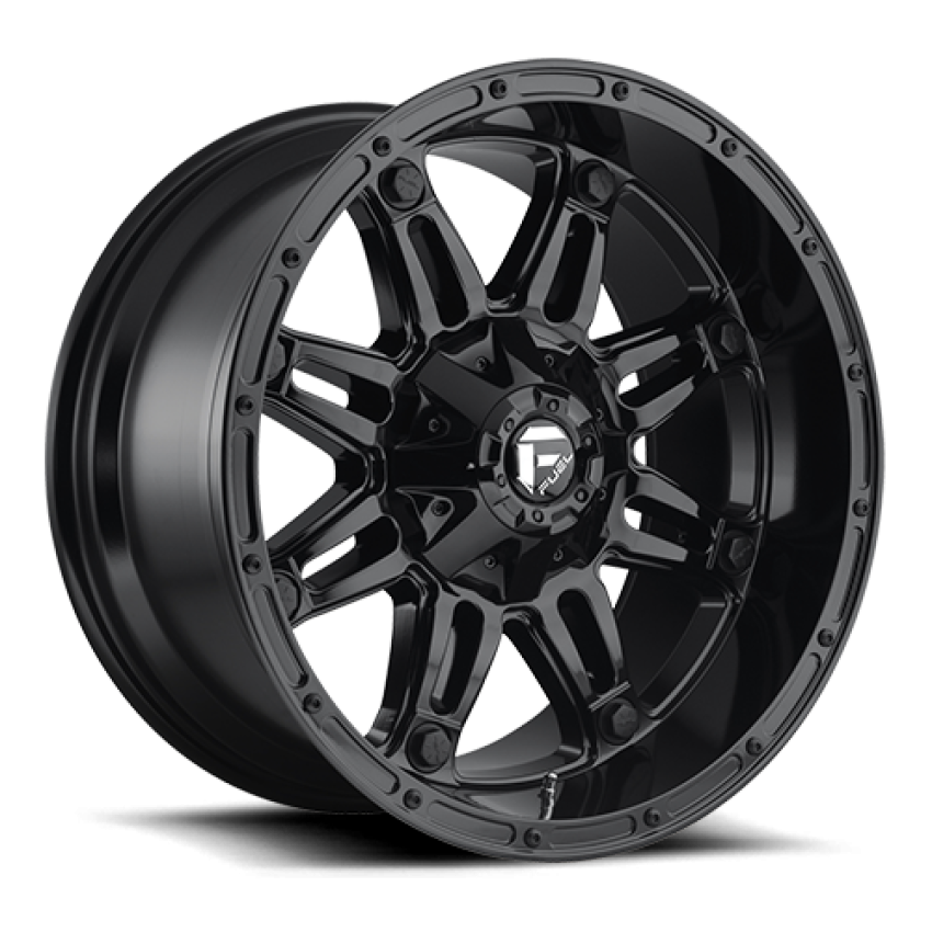 Aluminum Wheels 20X9 Hostage D625 8 On 170 Gloss Black 125.2 Bore 1 Offset Fuel Off Road Wheels