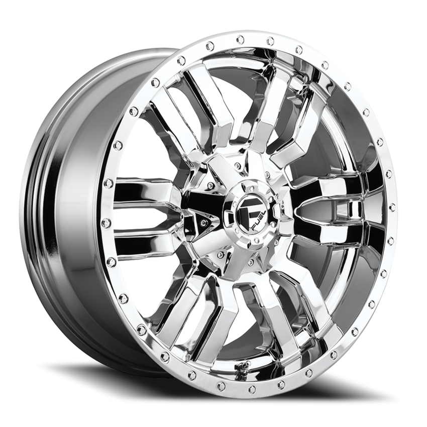 Aluminum Wheels 20X9 Sledge D631 8 On 180 Chrome Plated 124.2 Bore 20 Offset Fuel Off Road Wheels