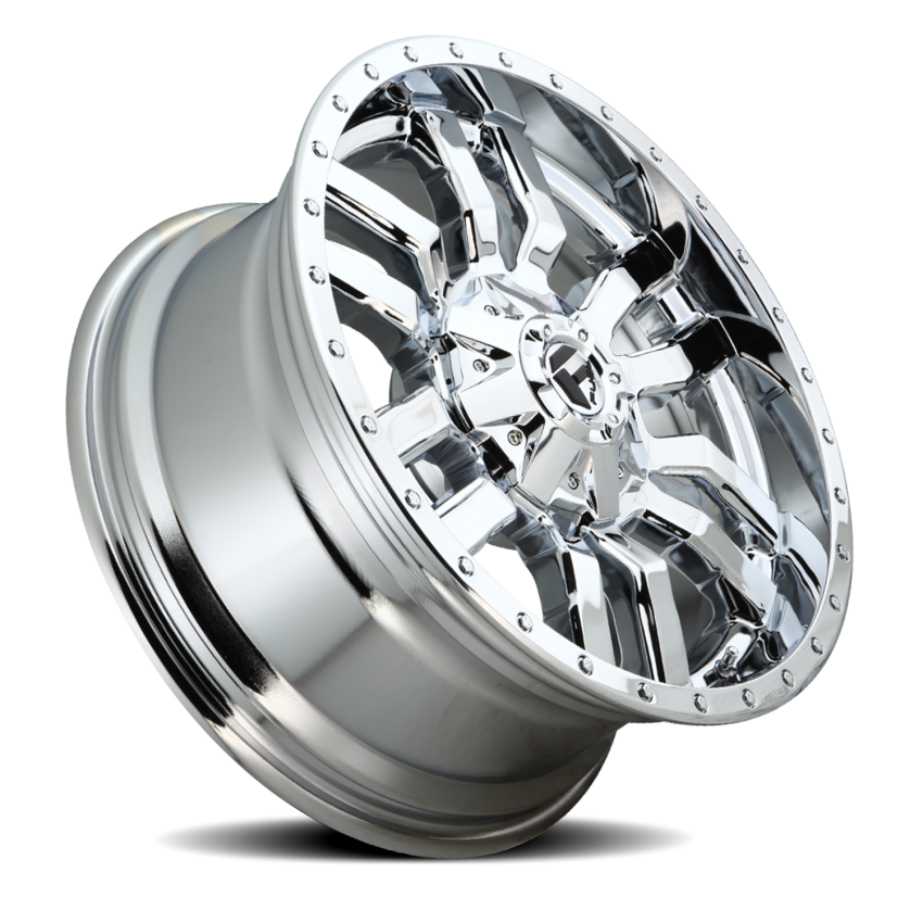 Aluminum Wheels 20X9 Sledge D631 6 On 135/6 On 139.7 Chrome Plated 106.1 Bore 1 Offset Fuel Off Road Wheels
