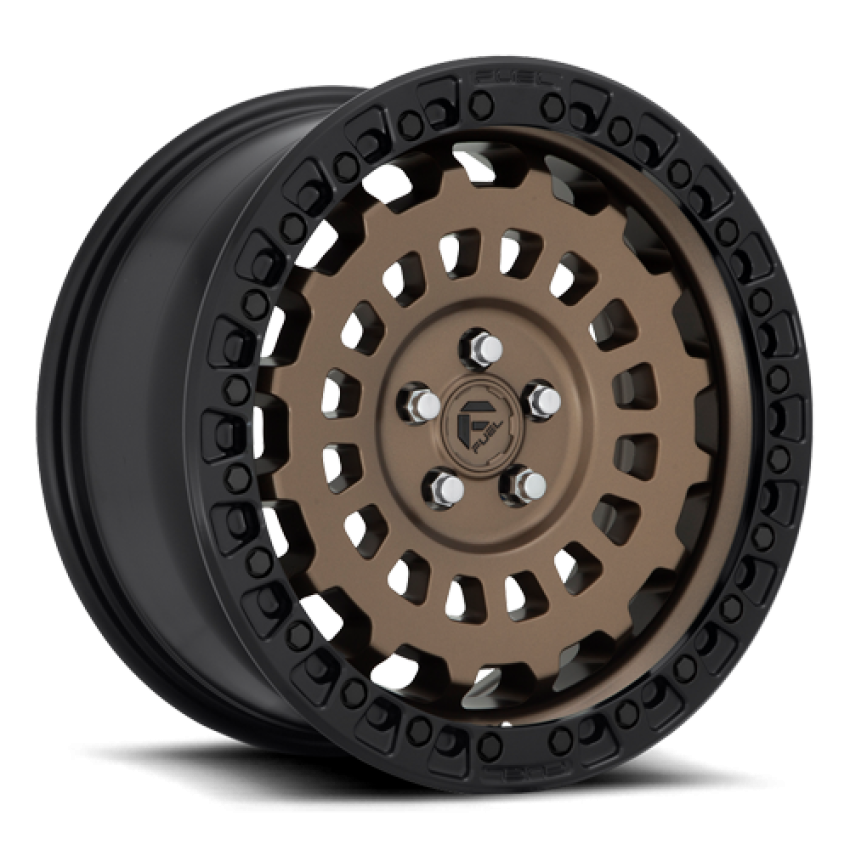 Aluminum Wheels 17X9 Zephyr D634 5 On 127 Matte Bronze W/Black Bead Ring 71.5 Bore -12 Offset Fuel Off Road Wheels