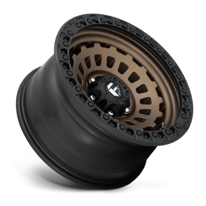 Aluminum Wheels 20X9 Zephyr D634 8 On 165.1 Matte Bronze W/Black Bead Ring 125.1 Bore 1 Offset Fuel Off Road Wheels