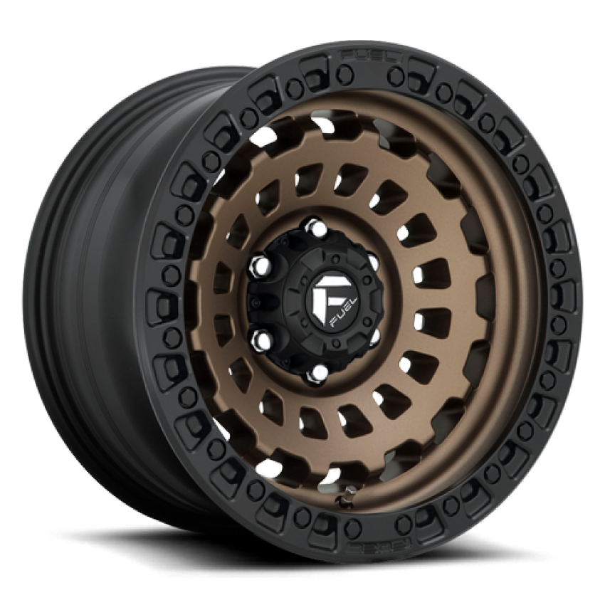 Aluminum Wheels 20X9 Zephyr D634 6 On 139.7 Matte Bronze W/Black Bead Ring 106.1 Bore 20 Offset Fuel Off Road Wheels