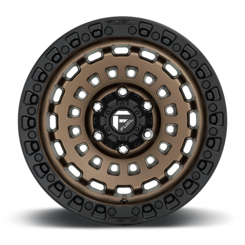 Aluminum Wheels 20X9 Zephyr D634 6 On 139.7 Matte Bronze W/Black Bead Ring 106.1 Bore 20 Offset Fuel Off Road Wheels