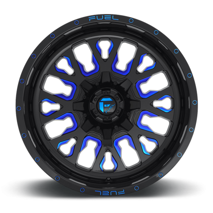 Aluminum Wheels 20X10 Stroke D645 6 On 135/6 On 139.7 Gloss Blue Milled 106.1 Bore -19 Offset Fuel Off Road Wheels