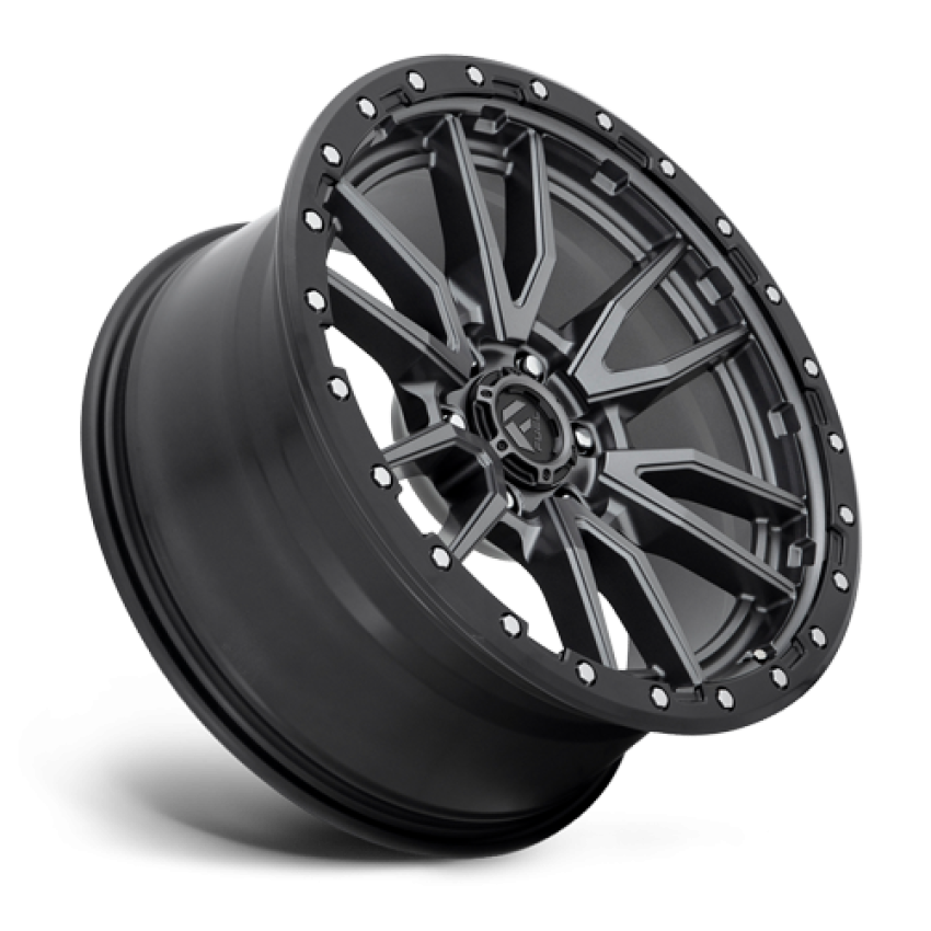 Aluminum Wheels 20X9 Rebel D680 6 On 139.7 Matte Gunmetal Gray Black Bead Ring 106.1 Bore 20 Offset Fuel Off Road Wheels