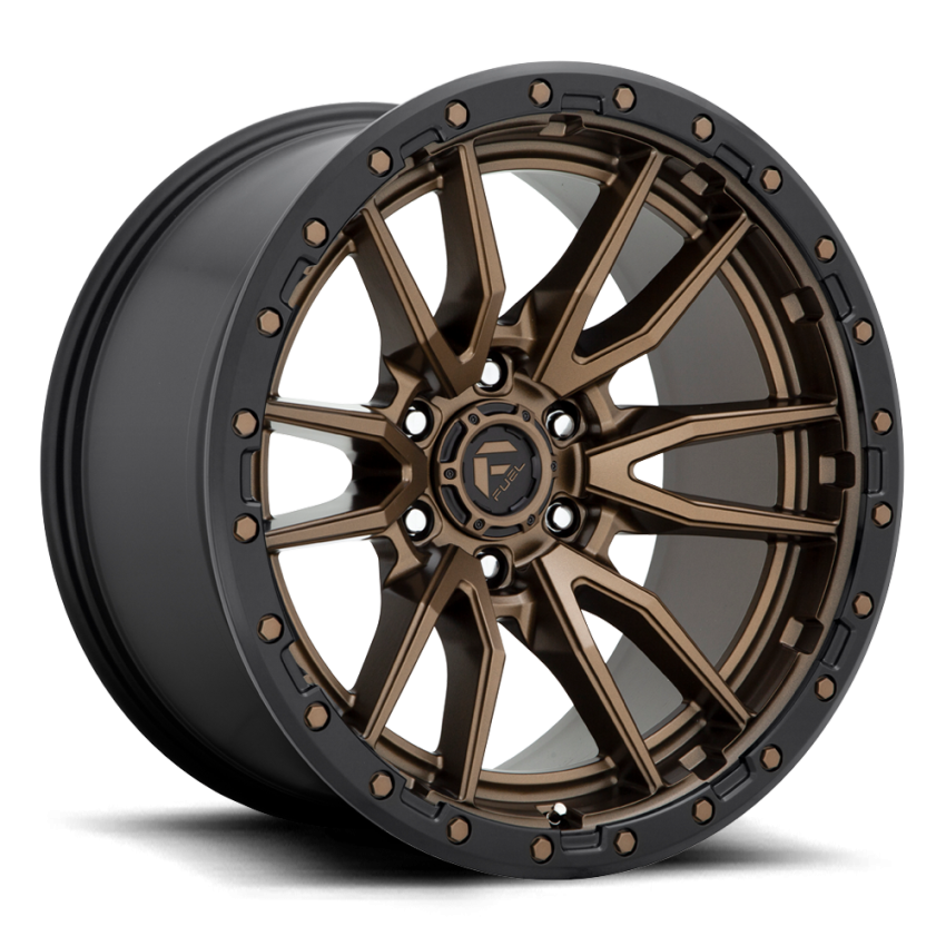 Aluminum Wheels 20X9 Rebel D681 6 On 139.7 Matte Bronze Black Bead Ring 106.1 Bore 20 Offset Fuel Off Road Wheels