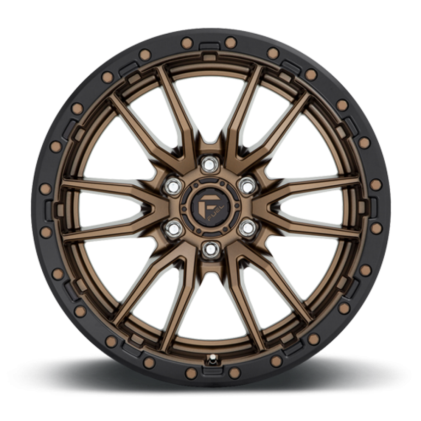 Aluminum Wheels 20X9 Rebel D681 6 On 139.7 Matte Bronze Black Bead Ring 106.1 Bore 20 Offset Fuel Off Road Wheels