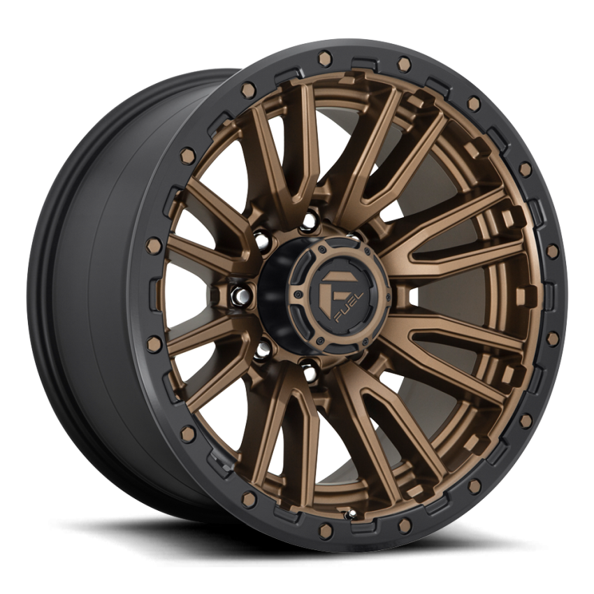 Aluminum Wheels 22X12 Rebel D681 8 On 170 Matte Bronze Black Bead Ring 125.1 Bore -44 Offset Fuel Off Road Wheels