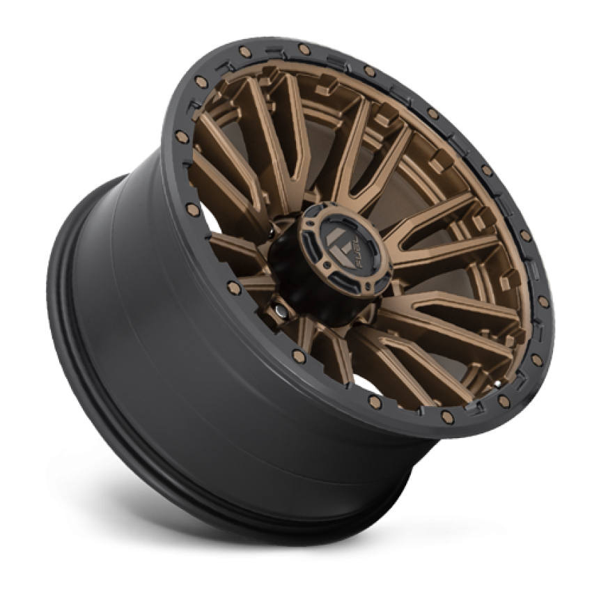 Aluminum Wheels 22X12 Rebel D681 8 On 170 Matte Bronze Black Bead Ring 125.1 Bore -44 Offset Fuel Off Road Wheels