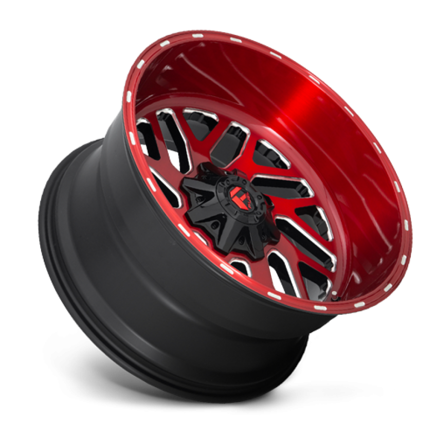 Aluminum Wheels 22X12 Triton D691 8 On 170 Candy Red Milled 125.1 Bore -43 Offset Mesh Spoke Fuel Off Road Wheels