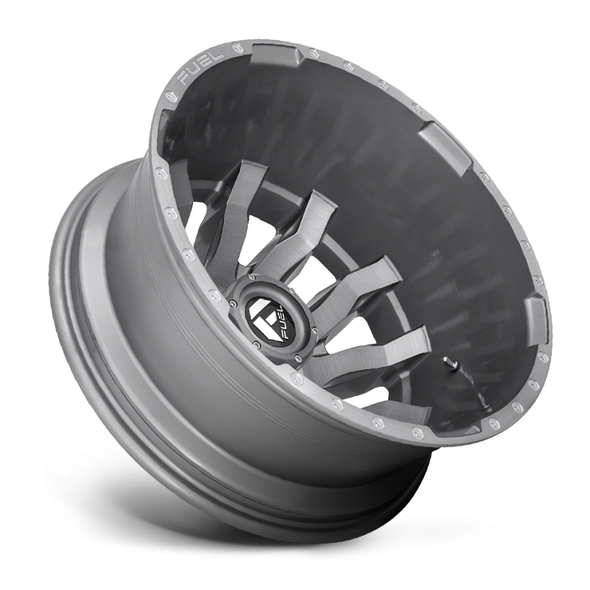 Dually Wheels 20X8.25 Blitz Dually D693 8 On 200 Brushed Gunmetal Gray Tinted Clear 142 Bore -202 Offset Multi Spoke Outer Dually Fuel Off Road Wheels