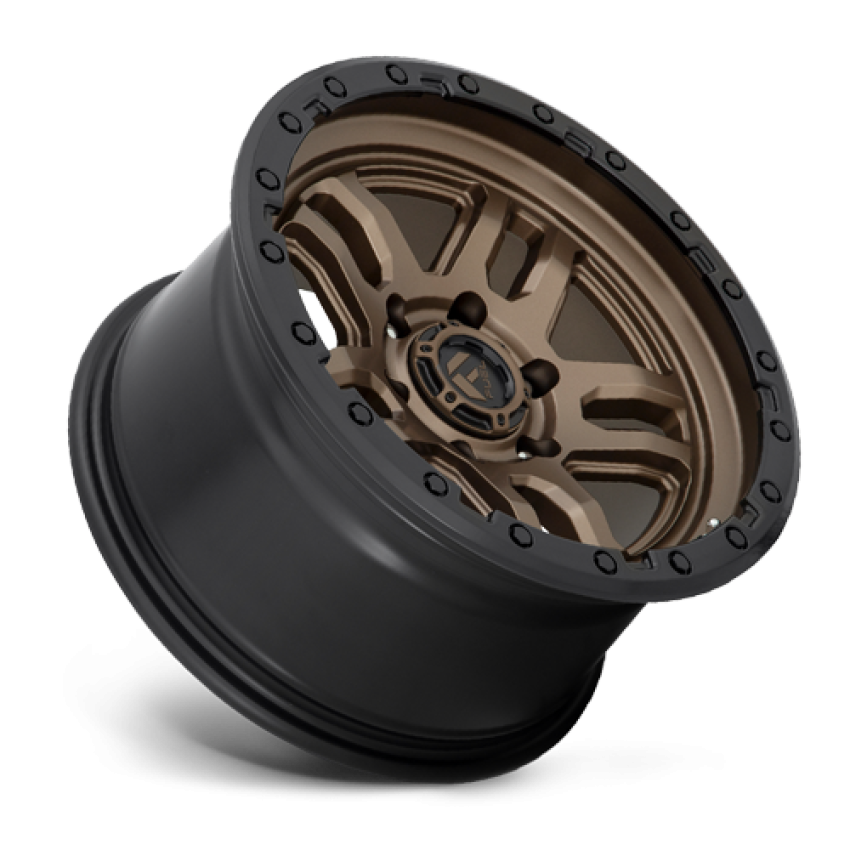 Aluminum Wheels 18X9 AMMO D702 6 On 139.7 Matte Bronze W/Black Bead Ring 106.1 Bore 1 Offset 5 Spoke Fuel Off Road Wheels