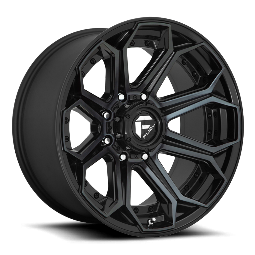 Aluminum Wheels 20X10 Siege D704 8 On 180 Gloss Black Machined Double Dark Tint 124.2 Bore -18 Offset Fuel Off Road Wheels
