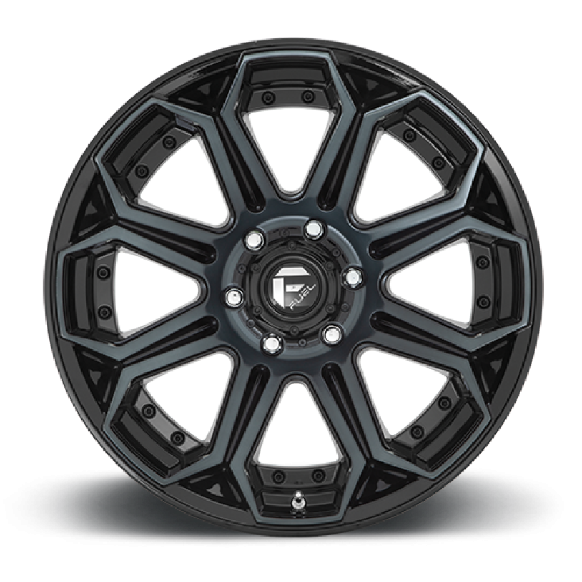 Aluminum Wheels 20X9 Siege D704 6 On 135 Gloss Black Machined Double Dark Tint 87.1 Bore 20 Offset Fuel Off Road Wheels