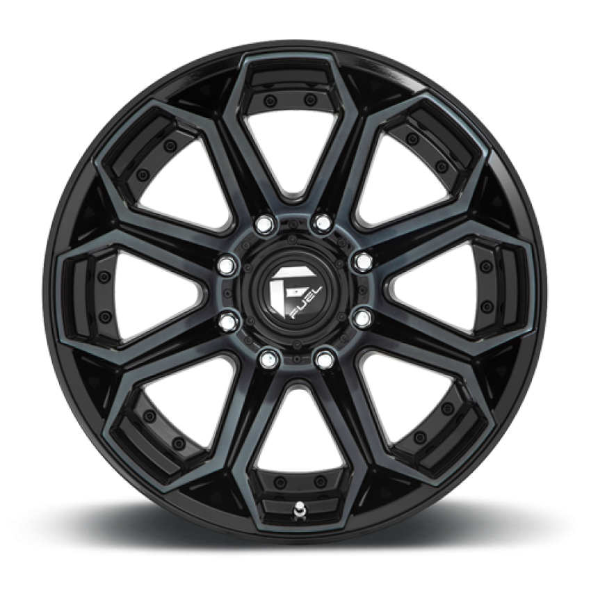 Aluminum Wheels 26X14 Siege D704 8 On 180 Gloss Black Machined Double Dark Tint 124.3 Bore -75 Offset Fuel Off Road Wheels