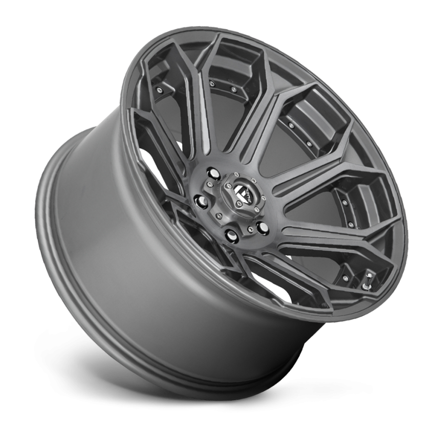 Aluminum Wheels 18X9 Siege D705 5 On 127 Brushed Gunmetal Gray Tinted Clear 71.5 Bore -12 Offset Fuel Off Road Wheels