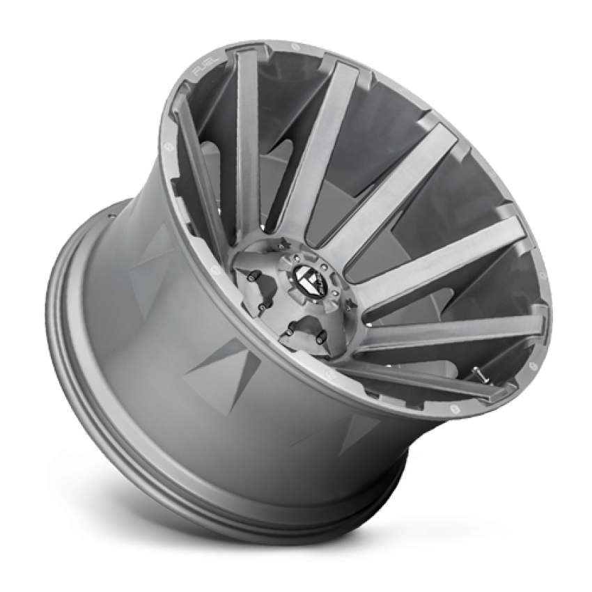 Aluminum Wheels 20X10 Contra Platinum D714 6 On 135/6 On 139.7 Brush Gunmetal Gray/Clear Tint 106.1 Bore -19 Offset Multi Spoke Fuel Off Road Wheels