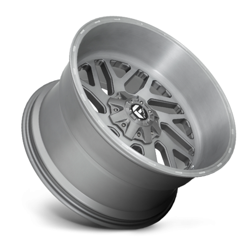 Aluminum Wheels 20X10 Triton Platinum D715 6 On 135/6 On 139.7 Brush Gunmetal Gray/Clear Tint 106.1 Bore -19 Offset Mesh Spoke Fuel Off Road Wheels