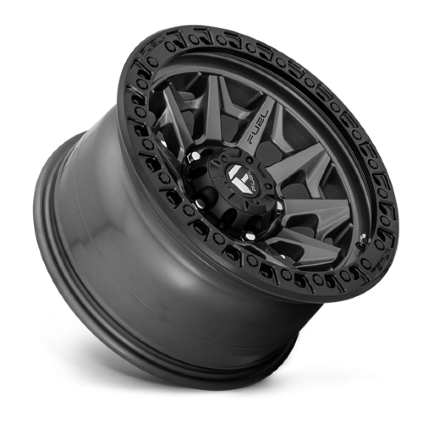 Aluminum Wheels 20X10 Covert D716 5 On 139.7 Matte Gunmetal Gray Black Bead Ring 87.1 Bore -18 Offset Multi Spoke Fuel Off Road Wheels