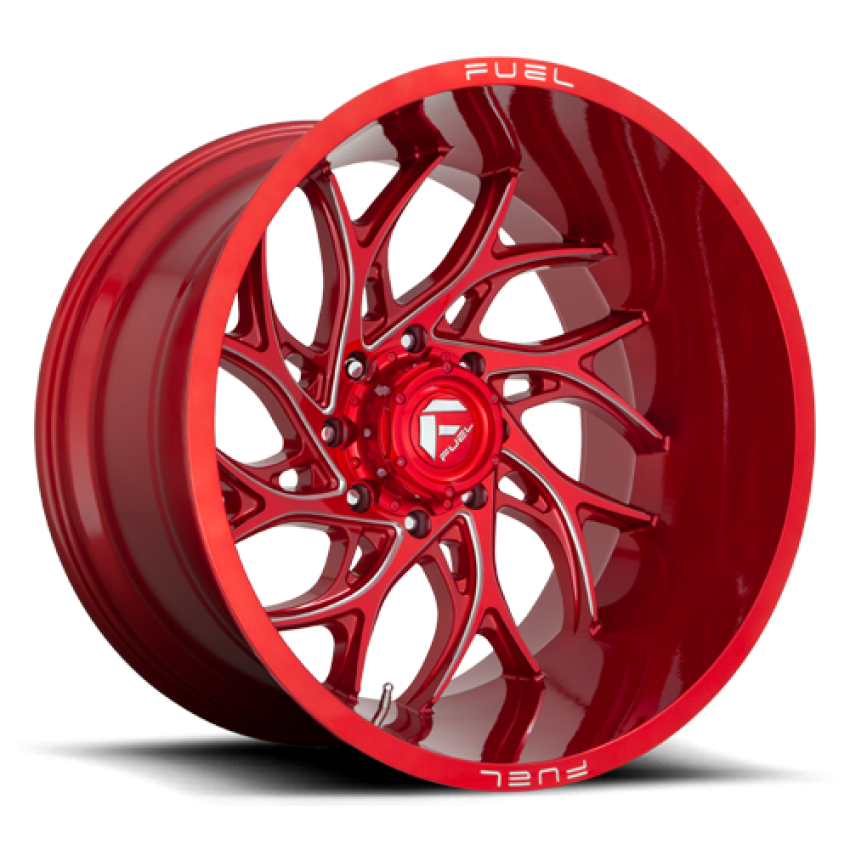 Aluminum Wheels 26X14 Runner D742 6 On 139.7 Candy Red Milled 106.1 Bore -75 Offset Fuel Off Road Wheels
